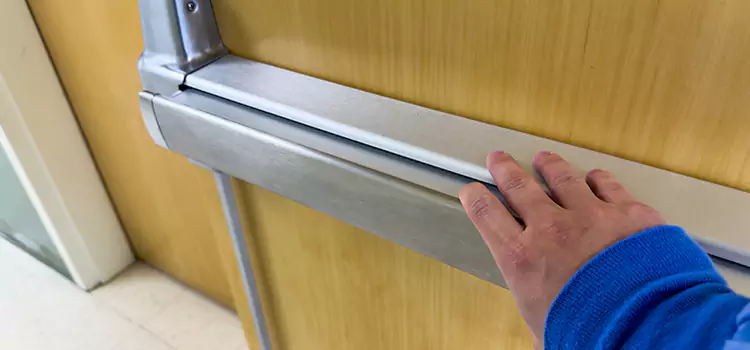 Installing a Push Bar on a Door Cary